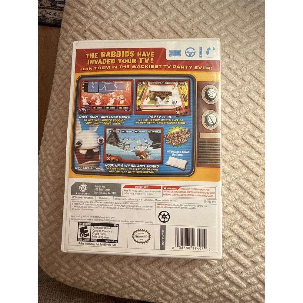 Rayman Raving Rabbids: TV Party (Nintendo Wii, 2008) - Picture 2 of 3
